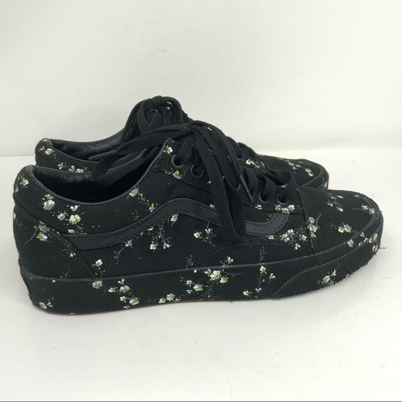 Vans Old Skool Midnight Floral Black. Womens Size 9.5. - Picture 4 of 13